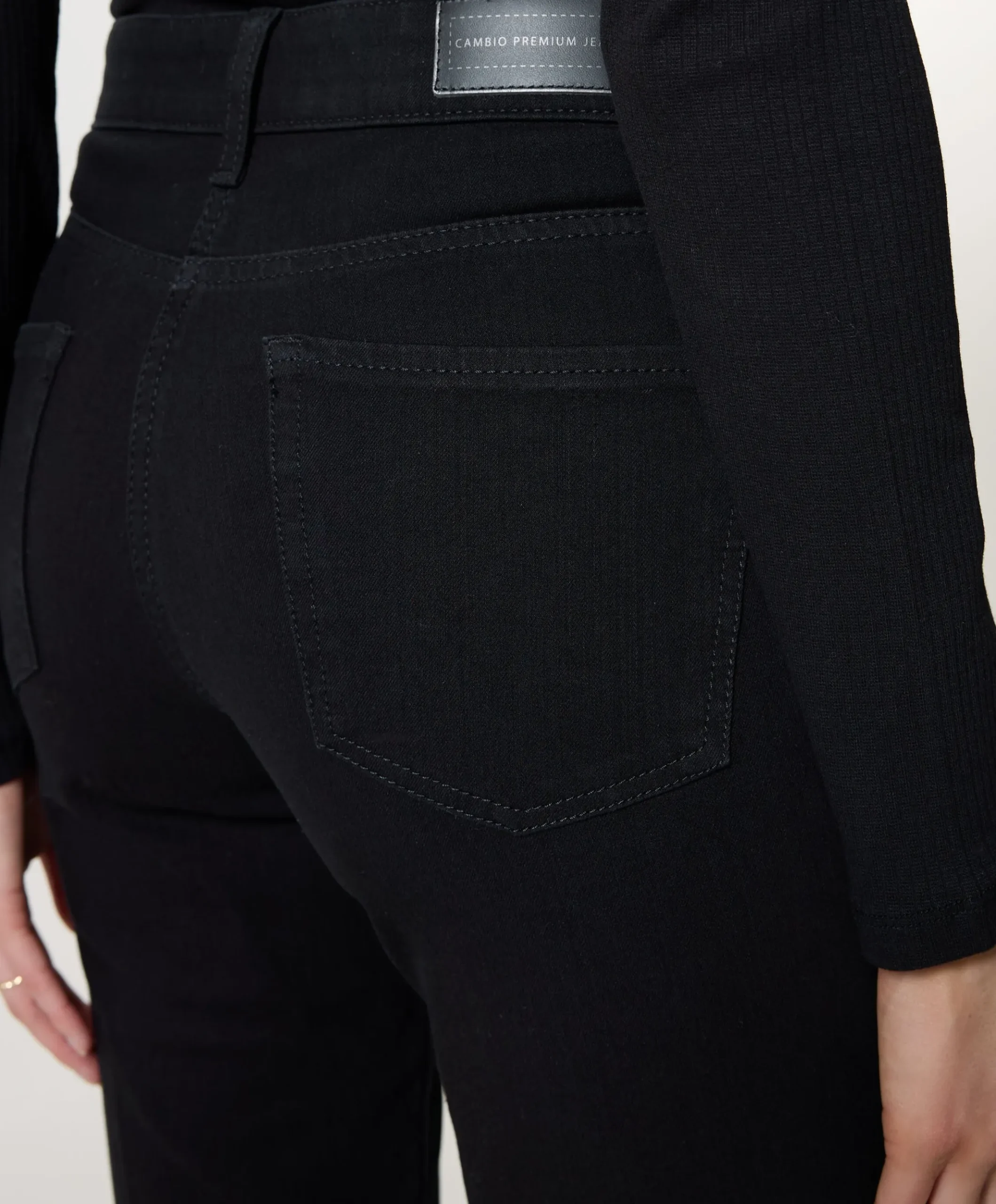 Paris flared jeans zwart