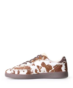 PARK PRINT dames sneakers bruin
