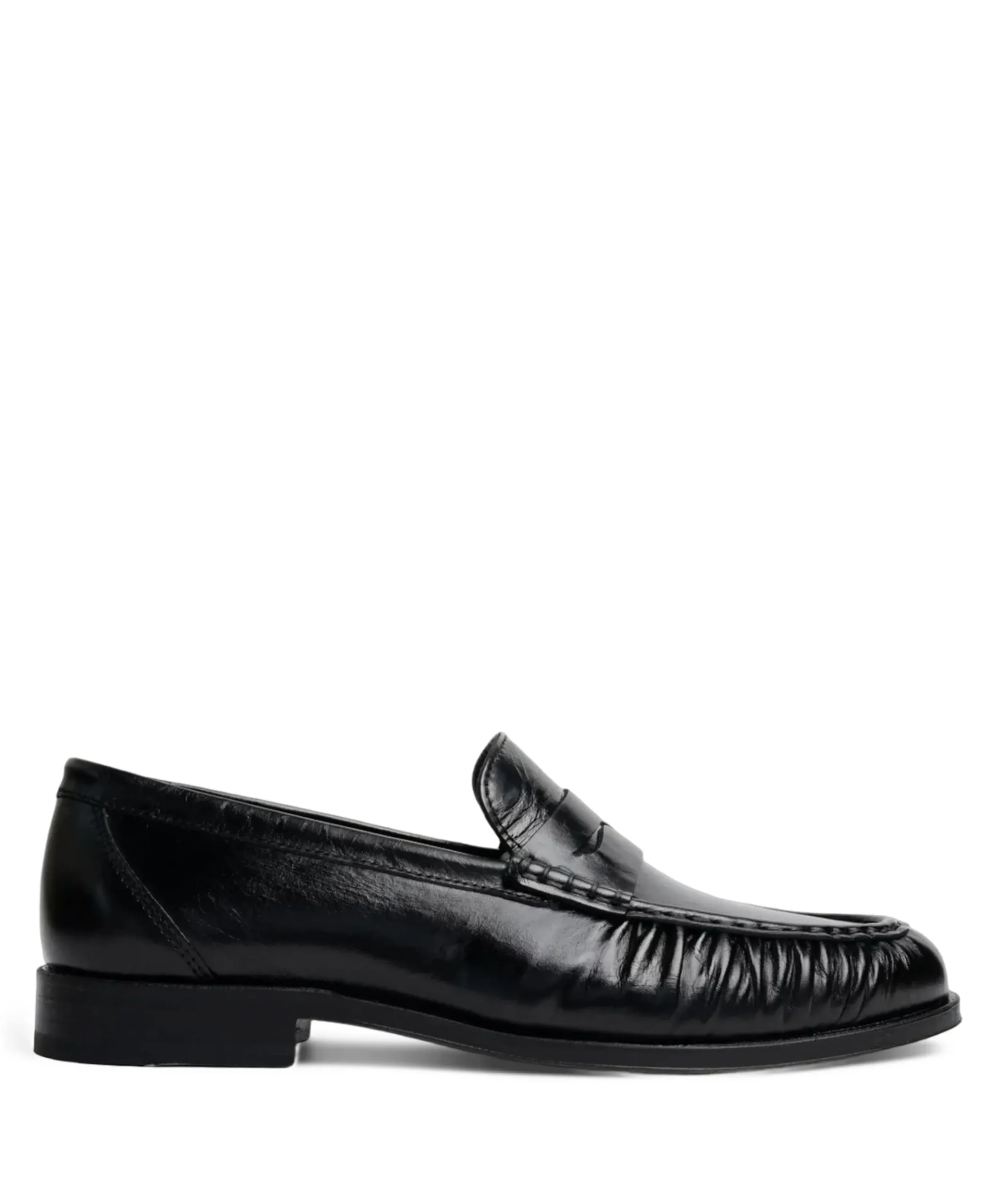 Penny Wrinkle dames loafers zwart