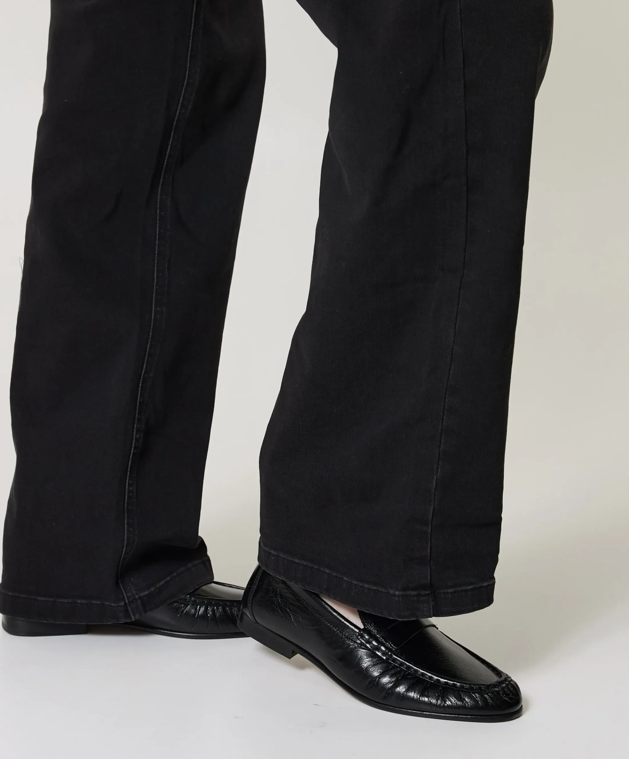 Penny Wrinkle dames loafers zwart
