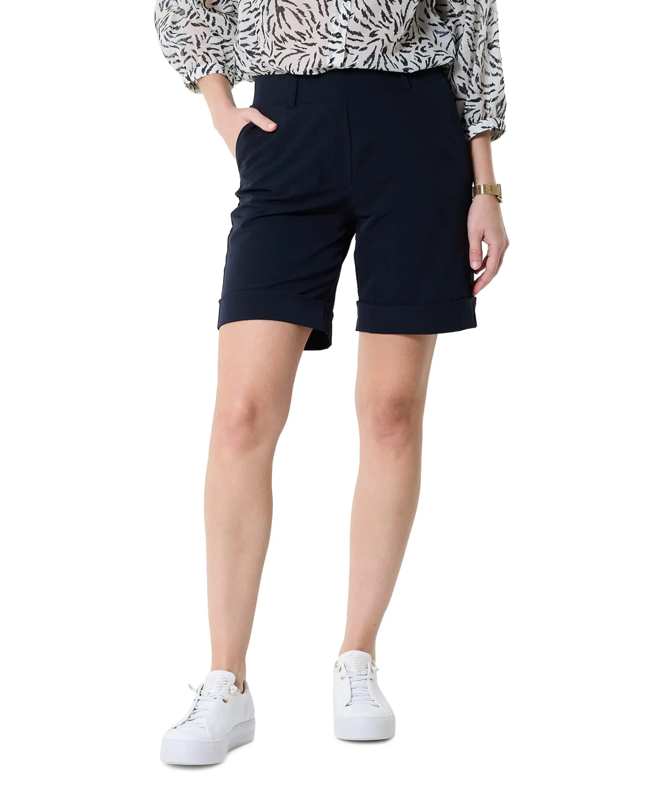 PHILIS TRAVEL korte broek blauw