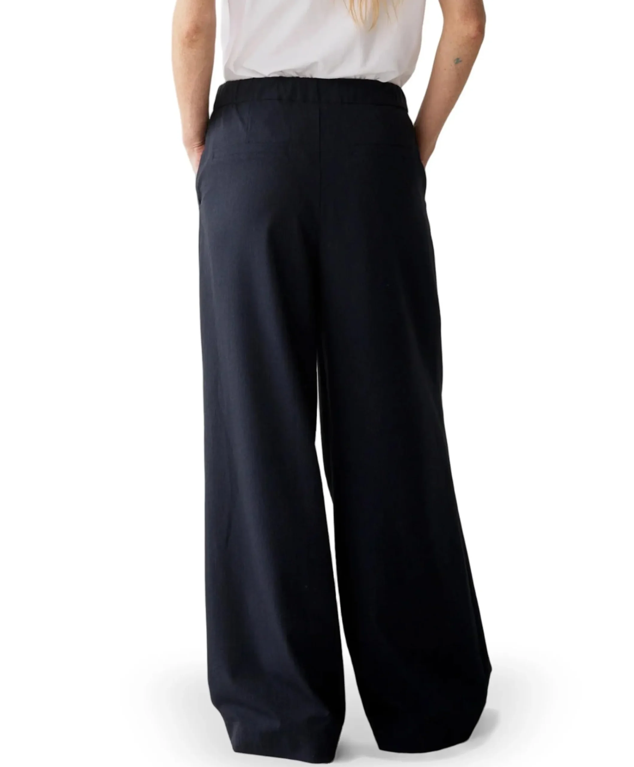 Pinstripe small dames broek blauw