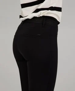 Pull On Slim broek zwart