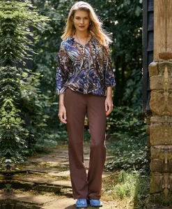 recht TRAVEL dames broek bruin