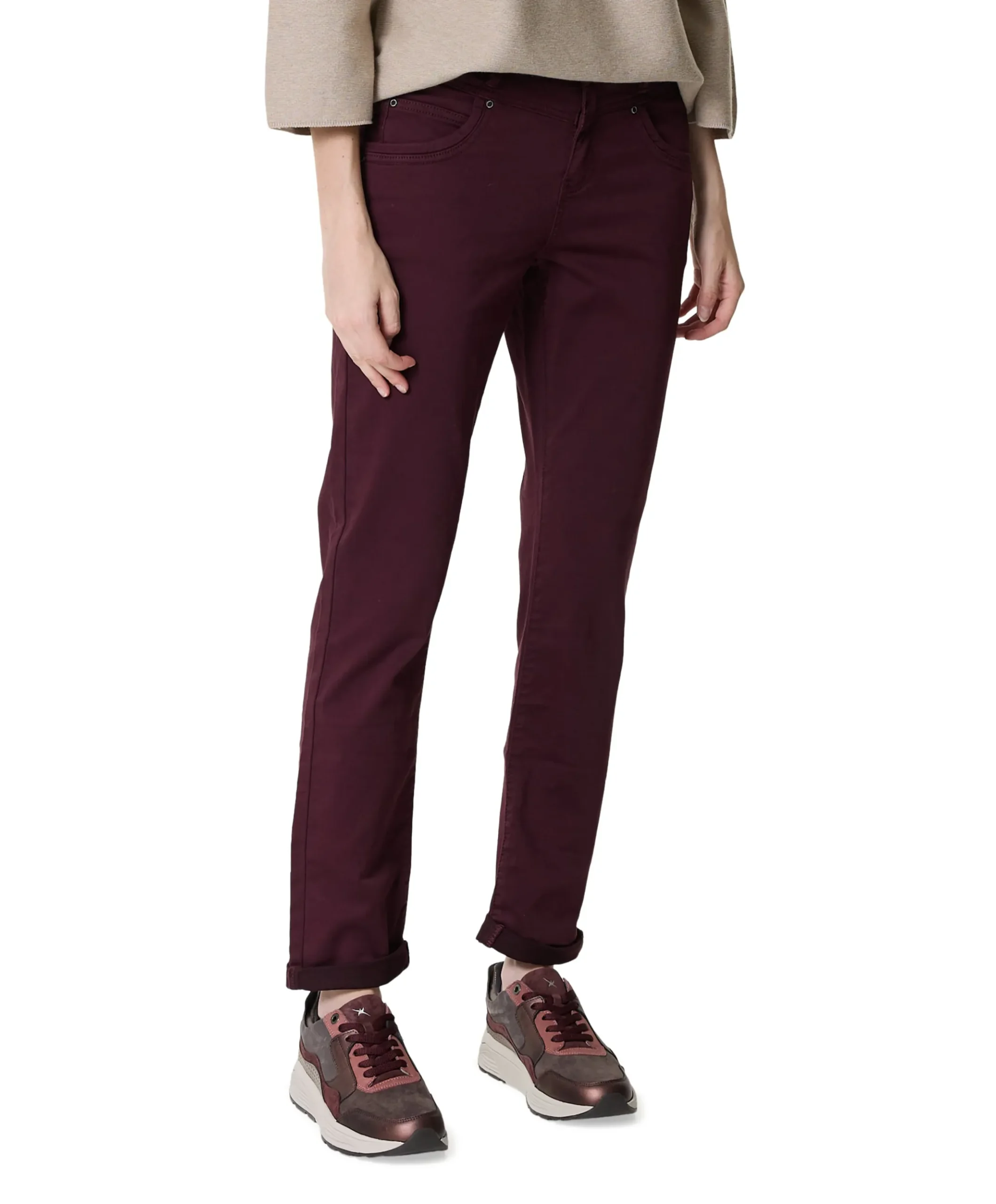 Relax jog colour dames broek bordeaux
