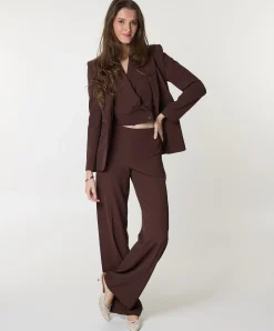 Rewi pantalone dames pantalon bruin