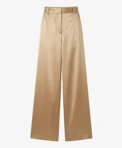 Ribe dames broek beige