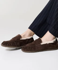 Riley Mio Fur (L) dames loafers bruin