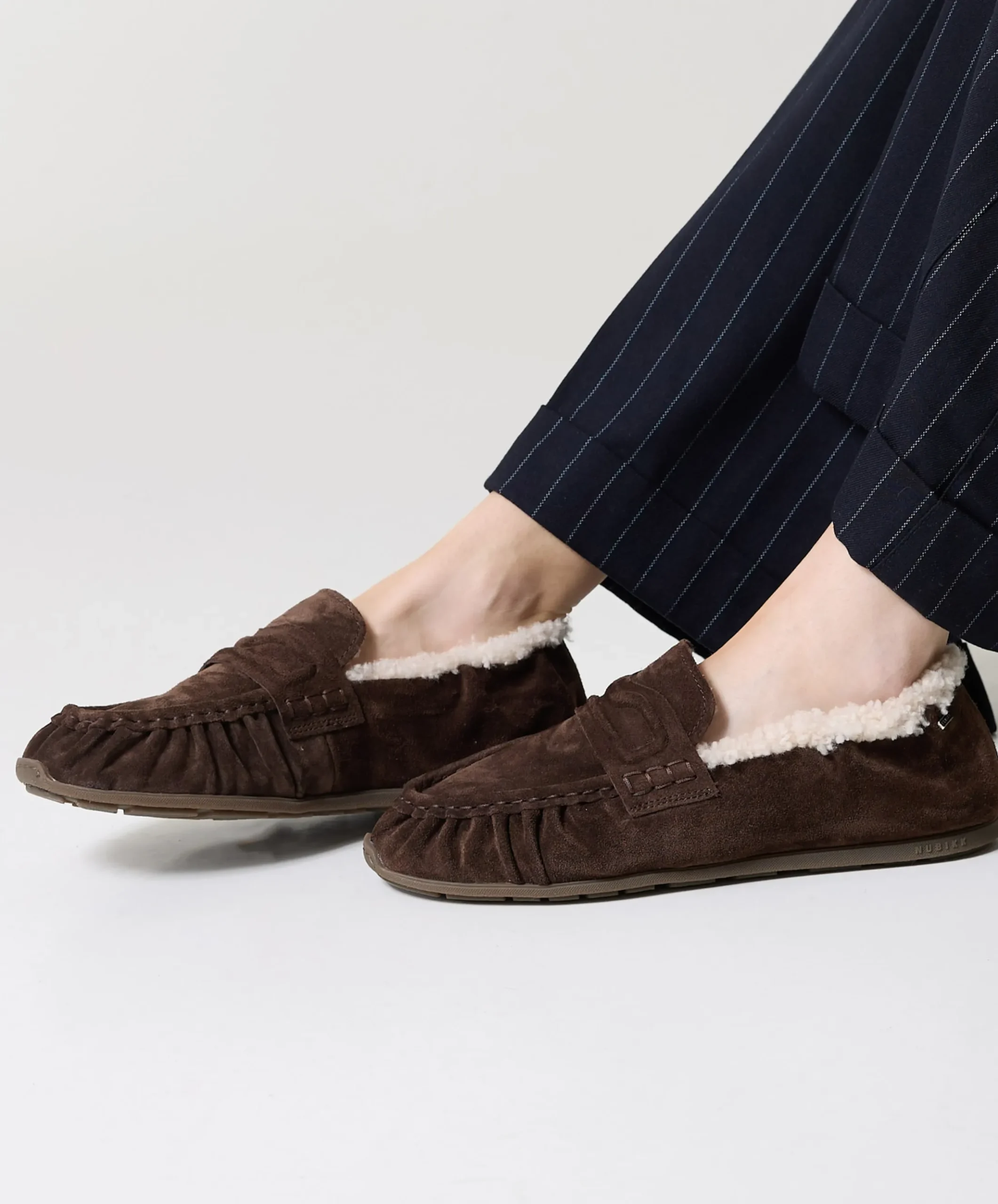 Riley Mio Fur (L) dames loafers bruin