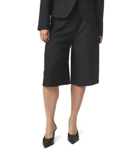Rima Slim Pinstripe dames bermuda blauw