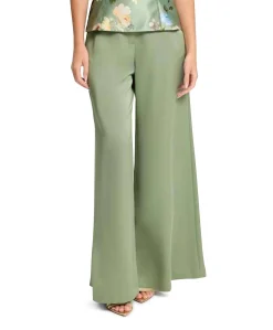 Satinhose mit weitem Bein und franz dames pantalon groen
