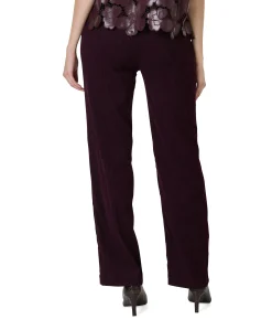 Scarlet Wide Leg dames broek bordeaux