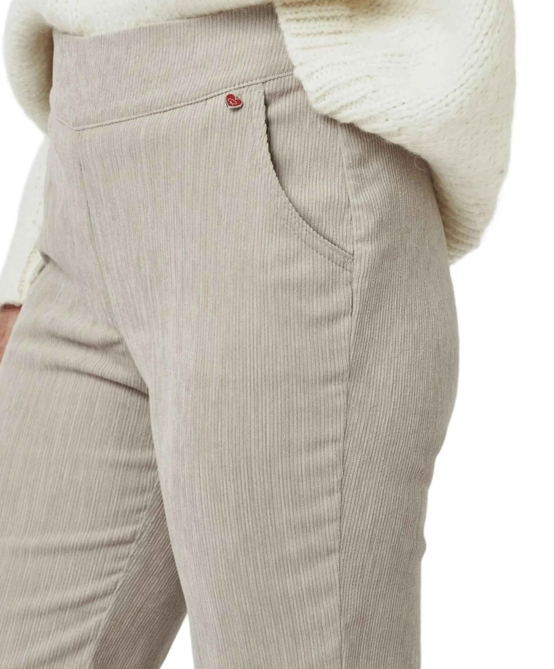 Scarlet Wide Leg dames broek beige