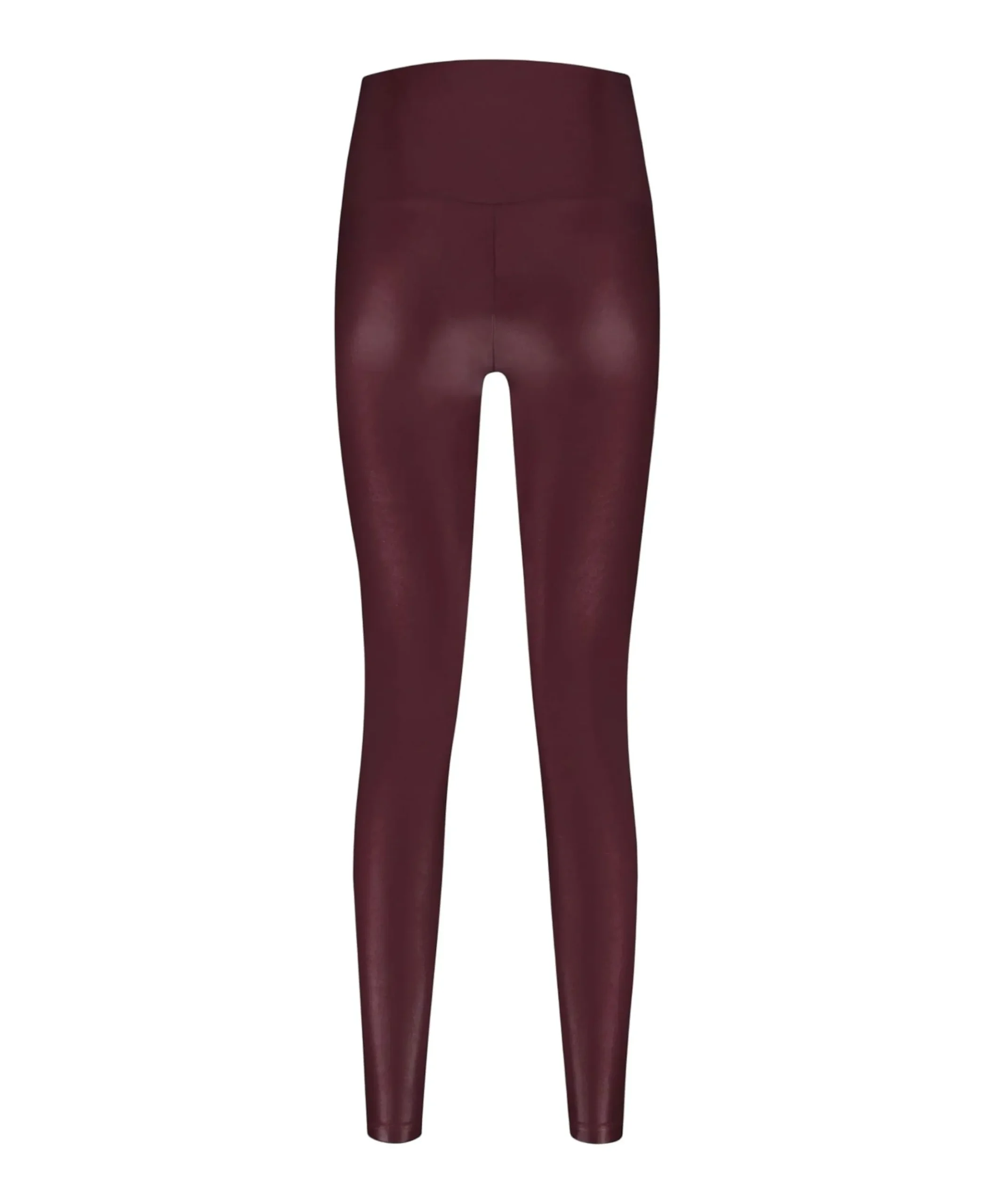 Shine Leggings High Waistband dames tights bordeaux