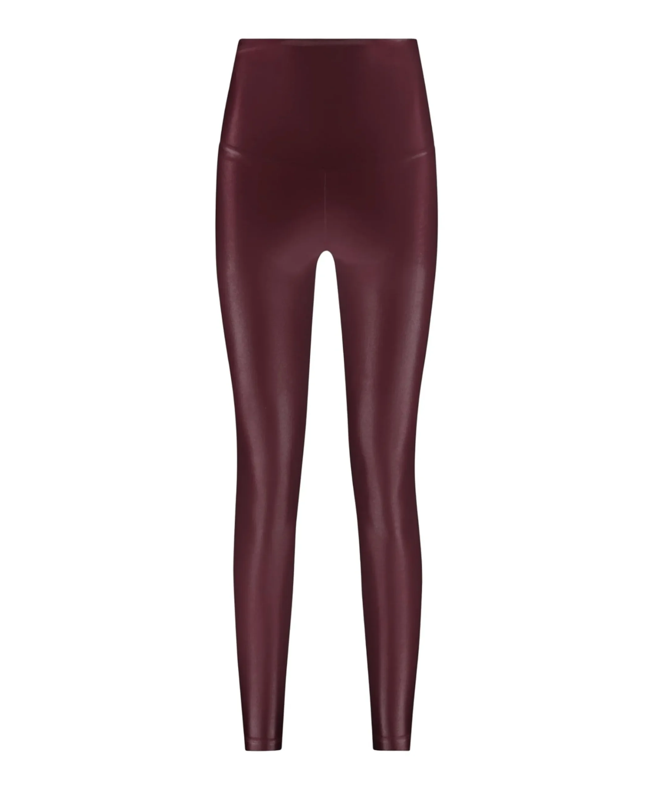 Shine Leggings High Waistband dames tights bordeaux