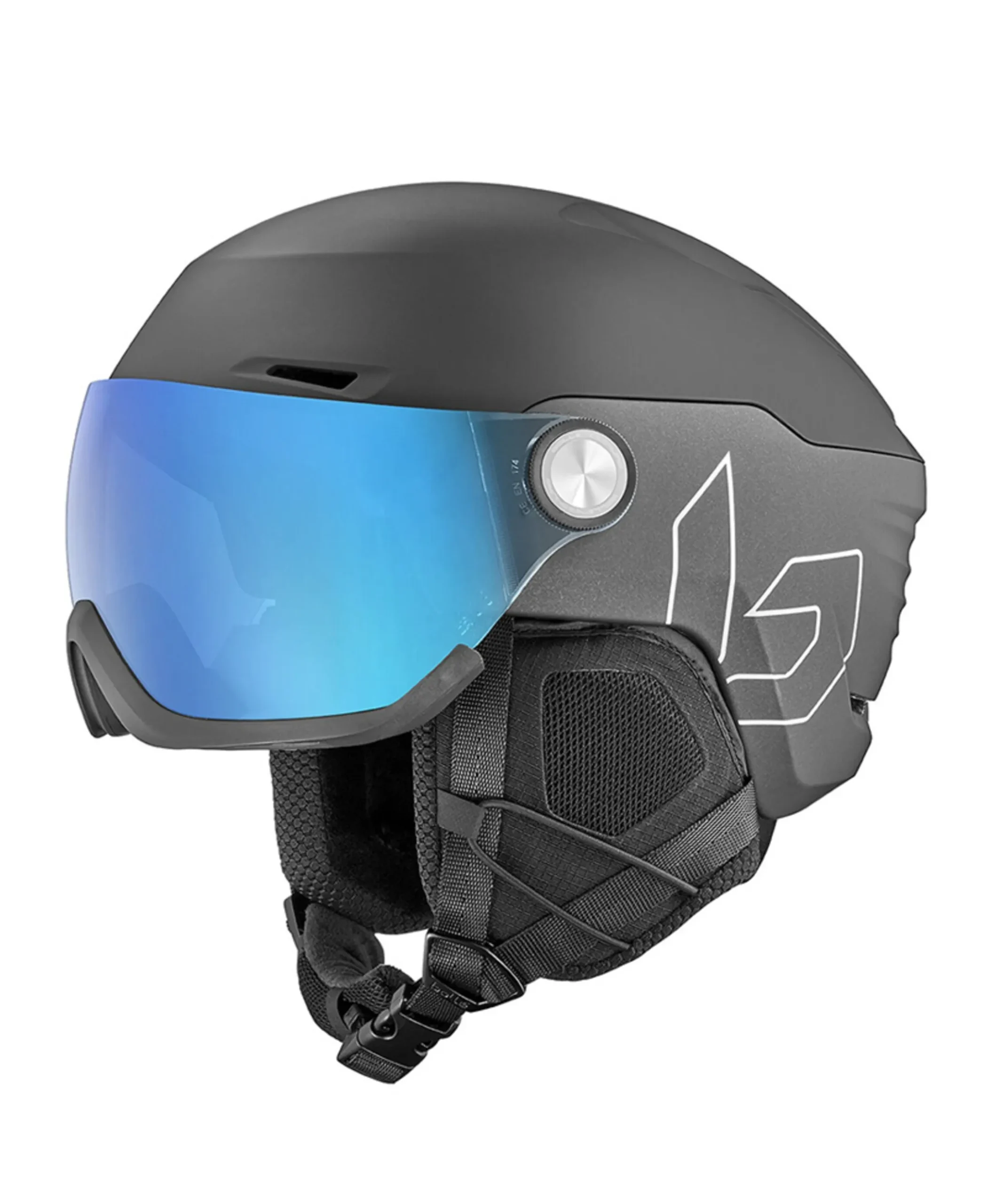 Skihelm zwart