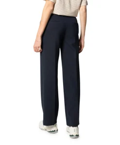 SLFRITA MW WIDE PANT DARK SAP MEL N dames pantalon blauw