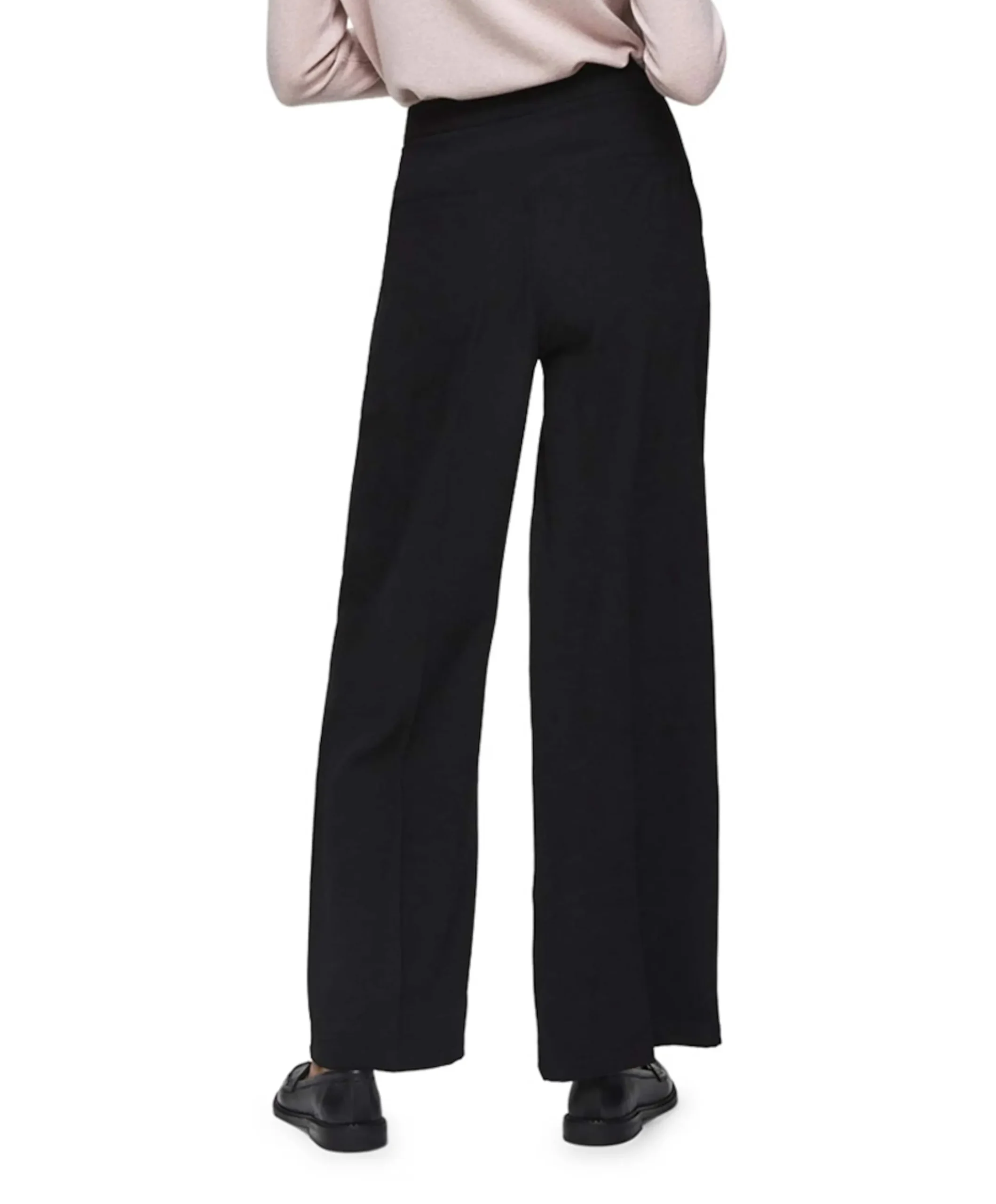 SLFTINNI MW WIDE PANT N NOOS dames broek zwart