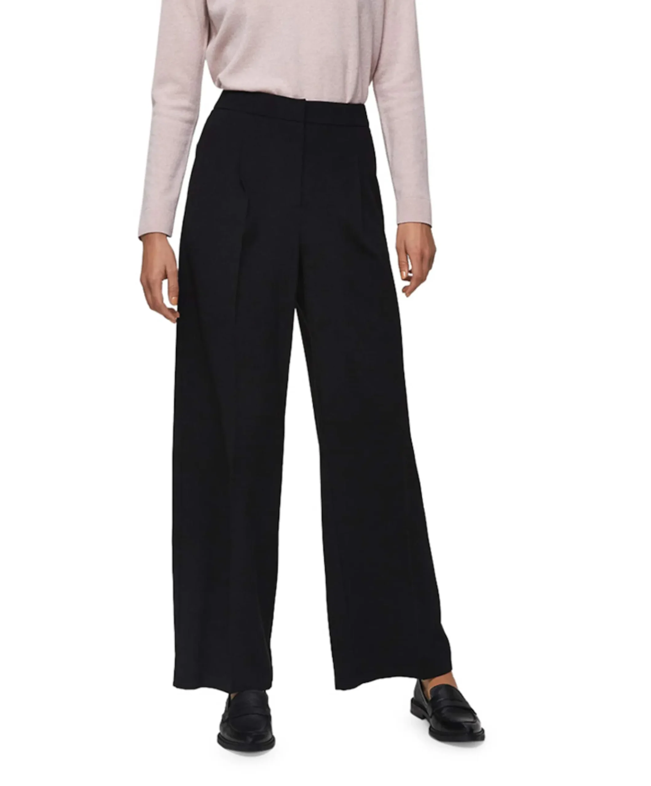 SLFTINNI MW WIDE PANT N NOOS dames broek zwart