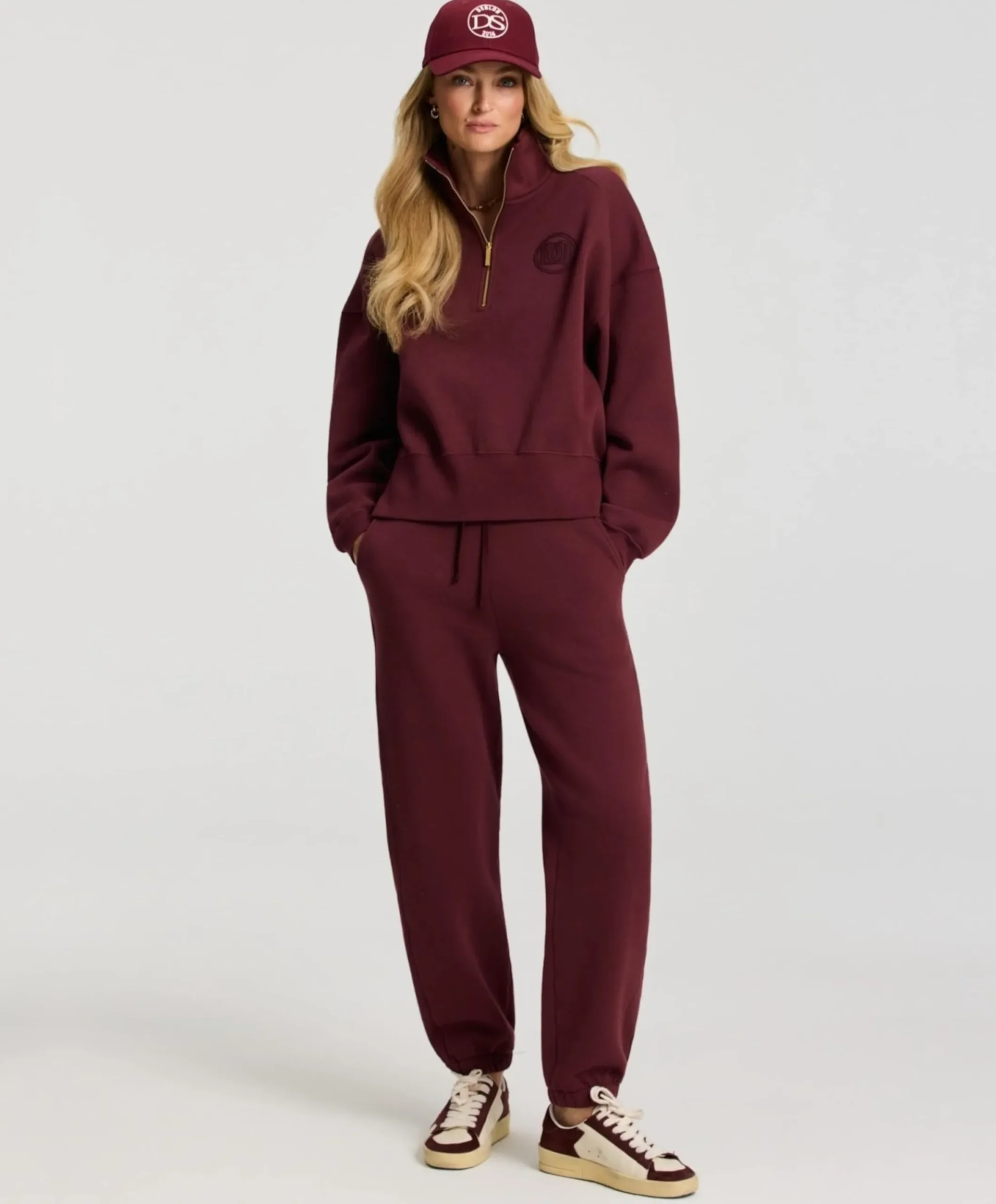 Sofia Jogger dames trainingsbroek bordeaux
