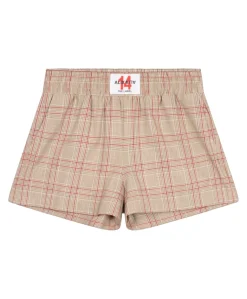 SPORTY CHECK dames korte broek beige