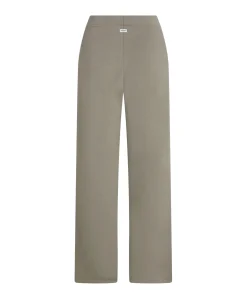 Stripe dames broek beige