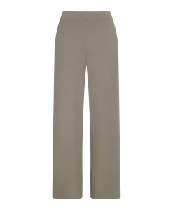 Stripe dames broek beige