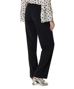 Sue Wide dames broek zwart