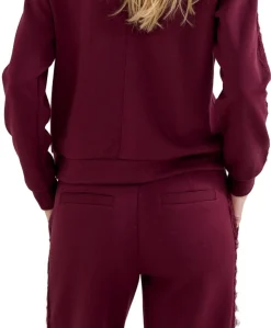 Technical Sweat Trousers Lace dames broek bordeaux