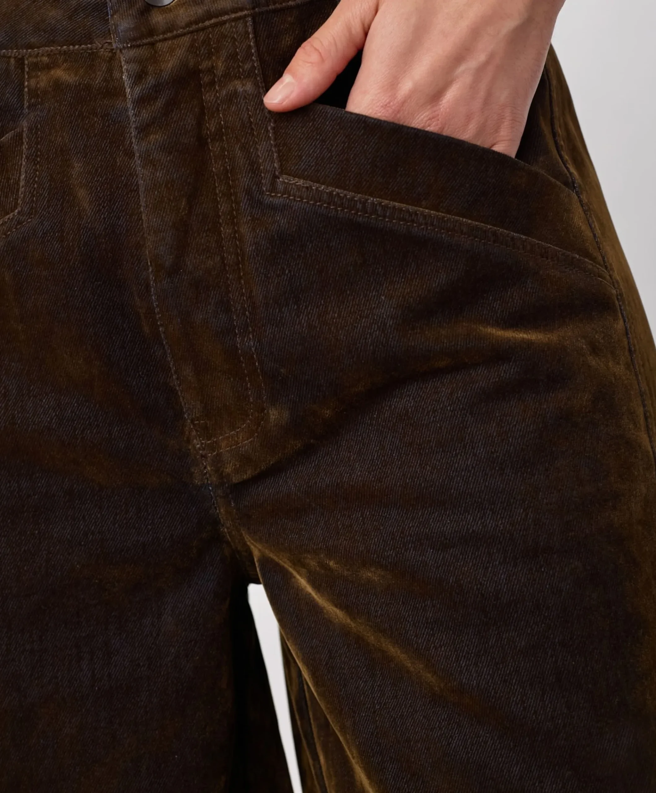 TeffyCC Wide dames broek groen