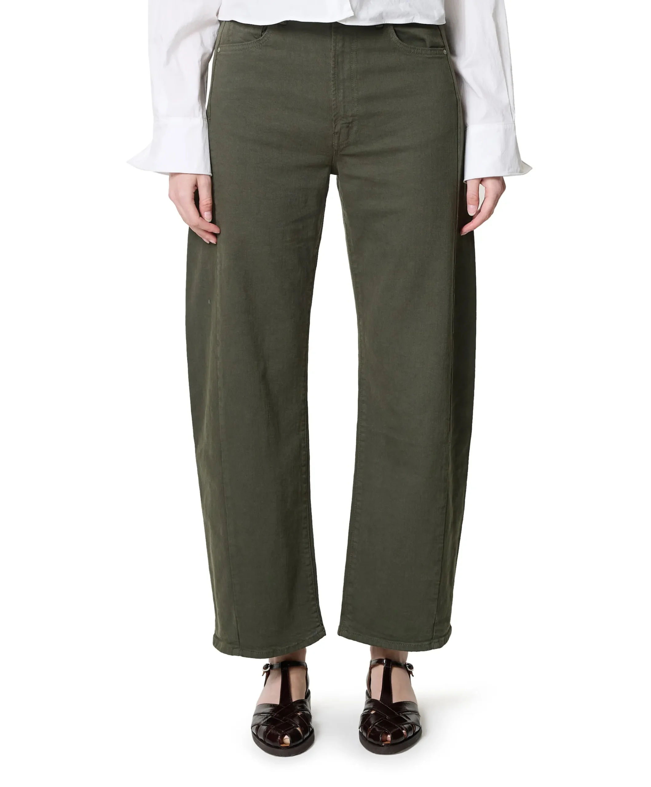 The Half Pipe Flood dames jeans groen