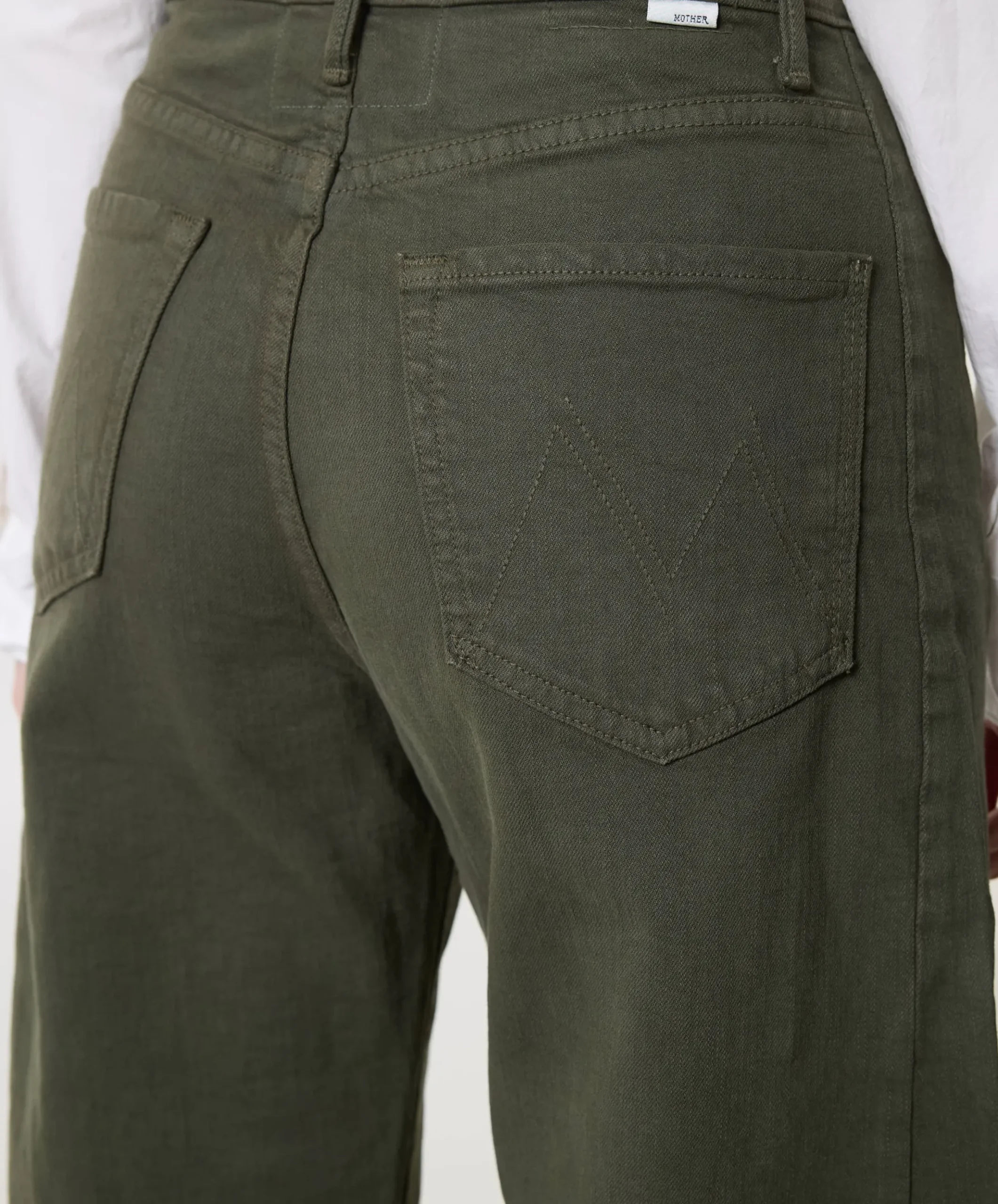 The Half Pipe Flood dames jeans groen