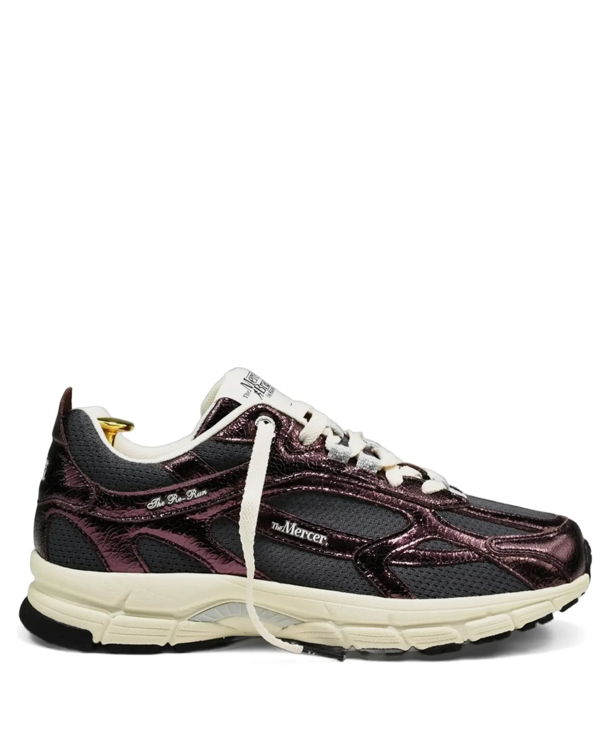 The Re-Run Cracked dames sneakers bordeaux