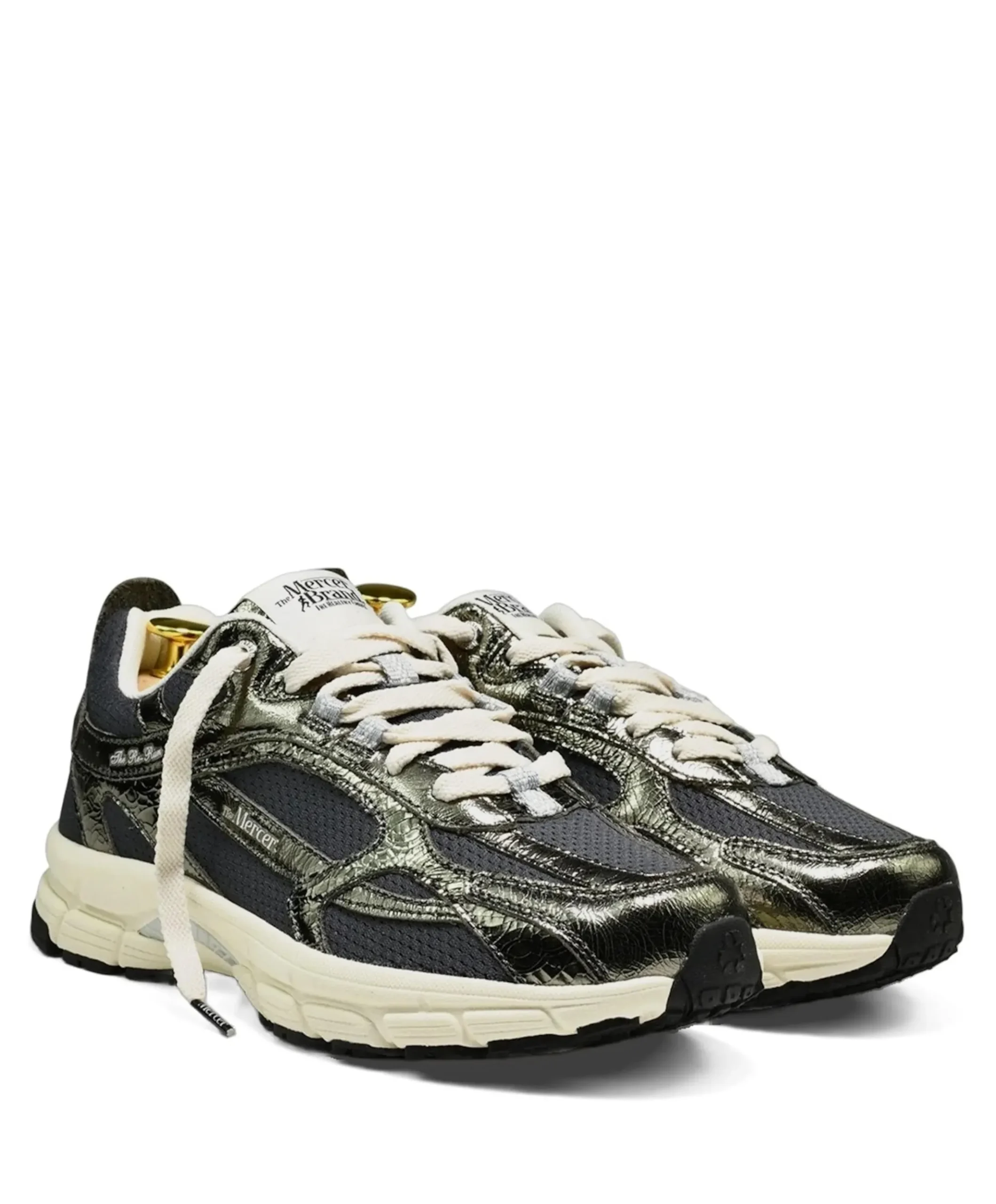 The Re-Run Cracked dames sneakers groen