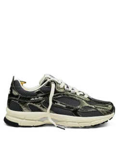 The Re-Run Cracked dames sneakers groen