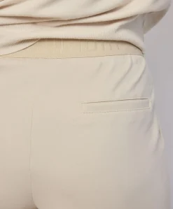 Trousers boot cut punto milano (4s2197) ecru