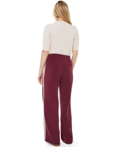 Trousers tape Modal dames broek bordeaux