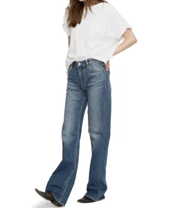 TSUBO FUJIKO dames jeans blauw