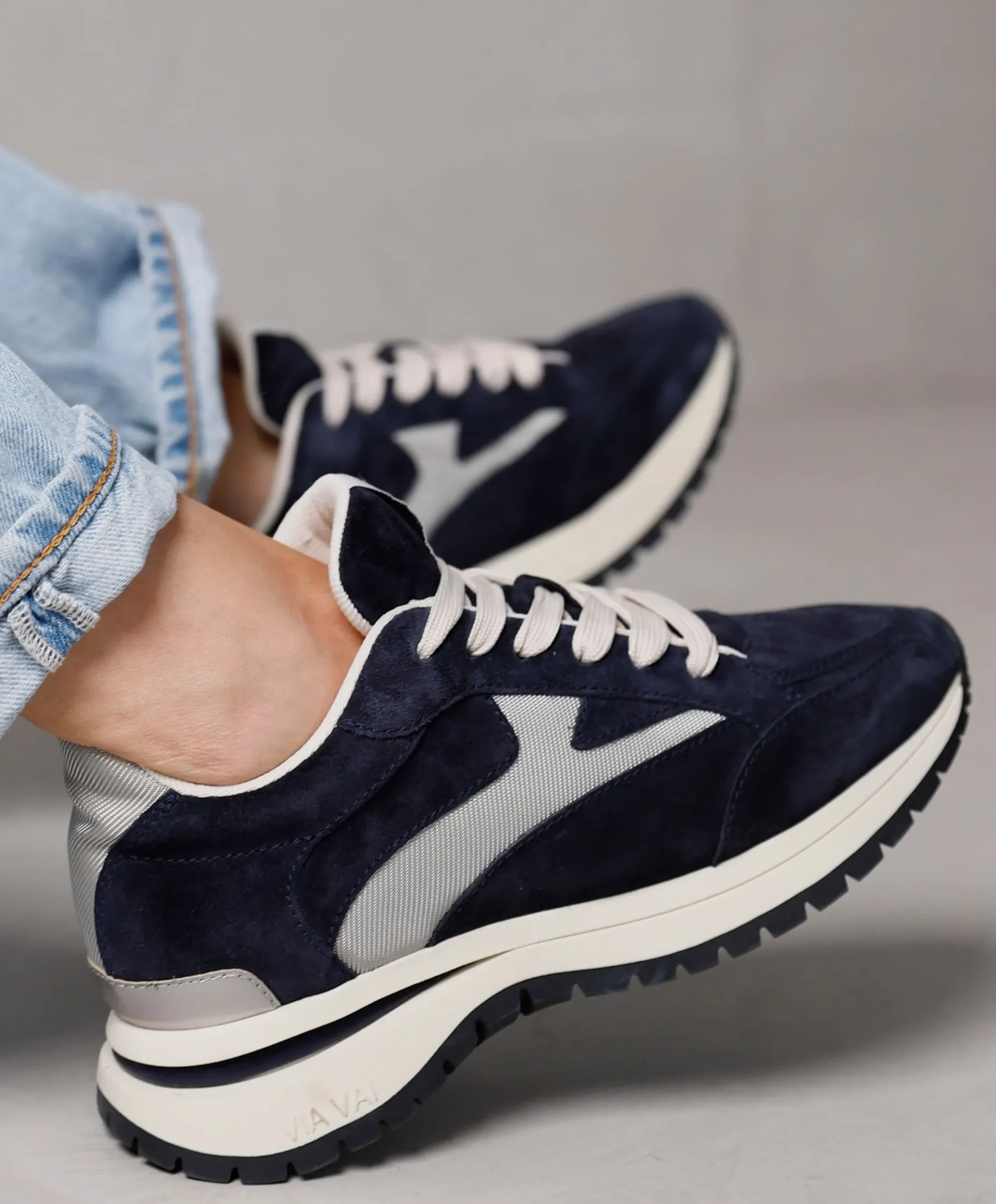 Usher Riggs dames sneakers blauw