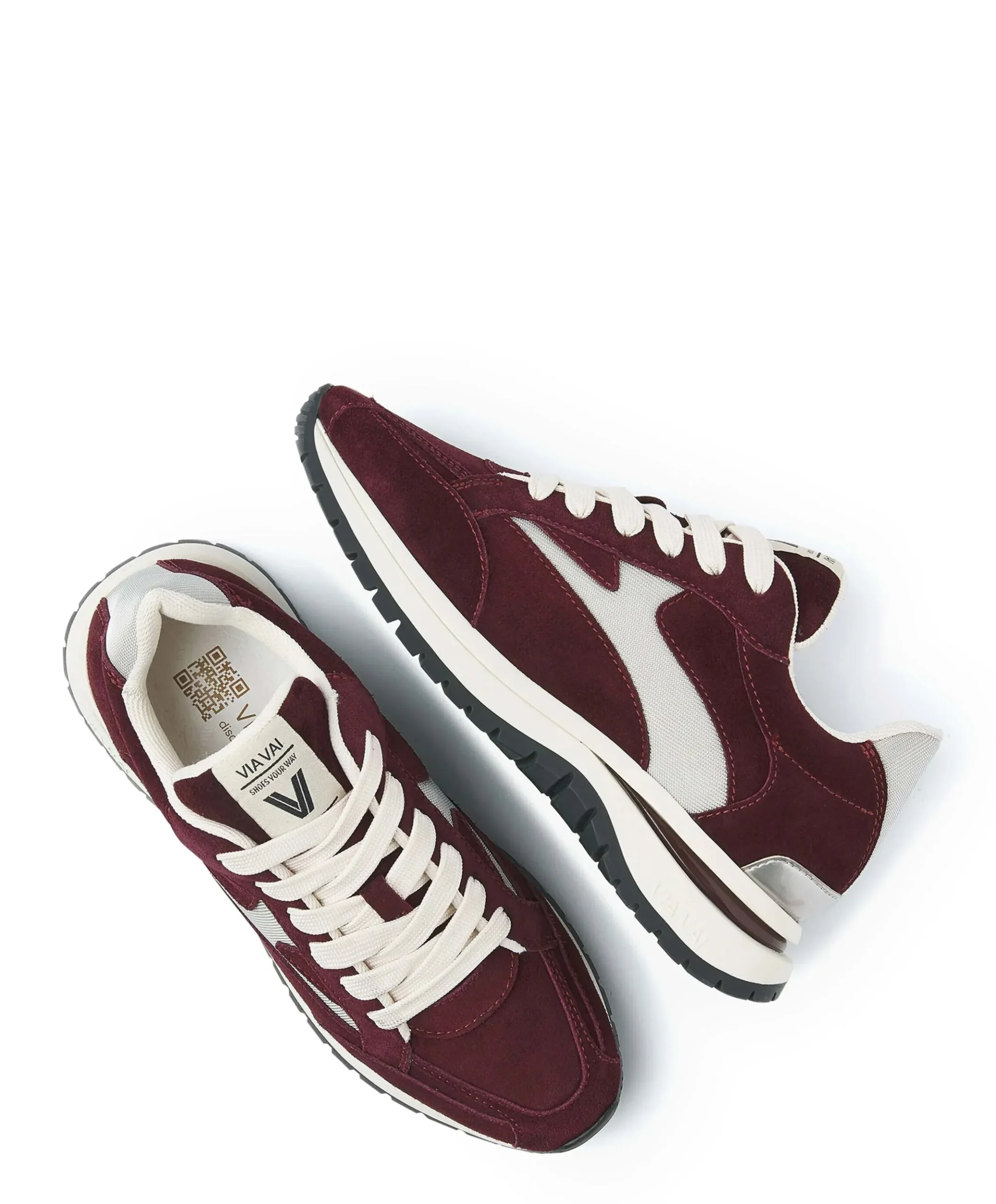 Usher Riggs dames sneakers bordeaux