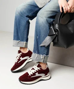 Usher Riggs dames sneakers bordeaux