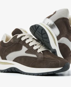 Usher Riggs dames sneakers bruin