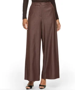 VIOFALA HW WIDE PANTS/R dames broek bruin