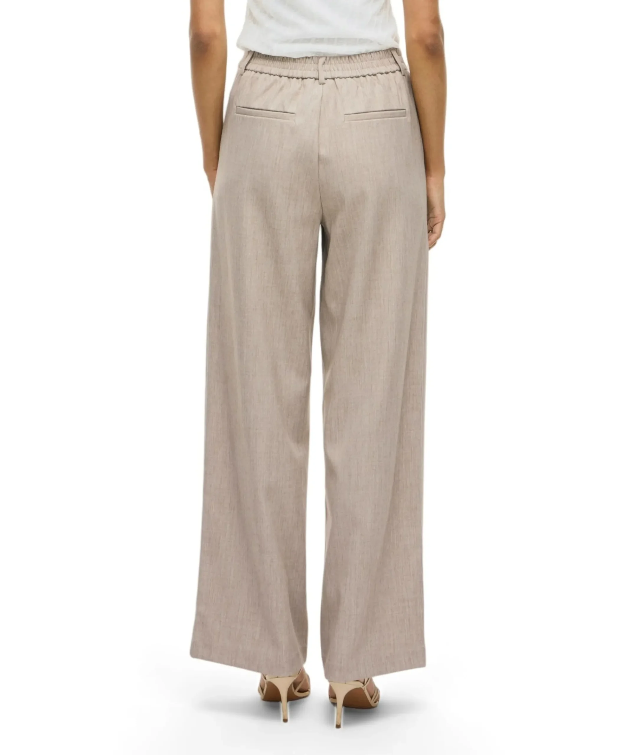 VIVARONE HW WIDE NOOS broek beige