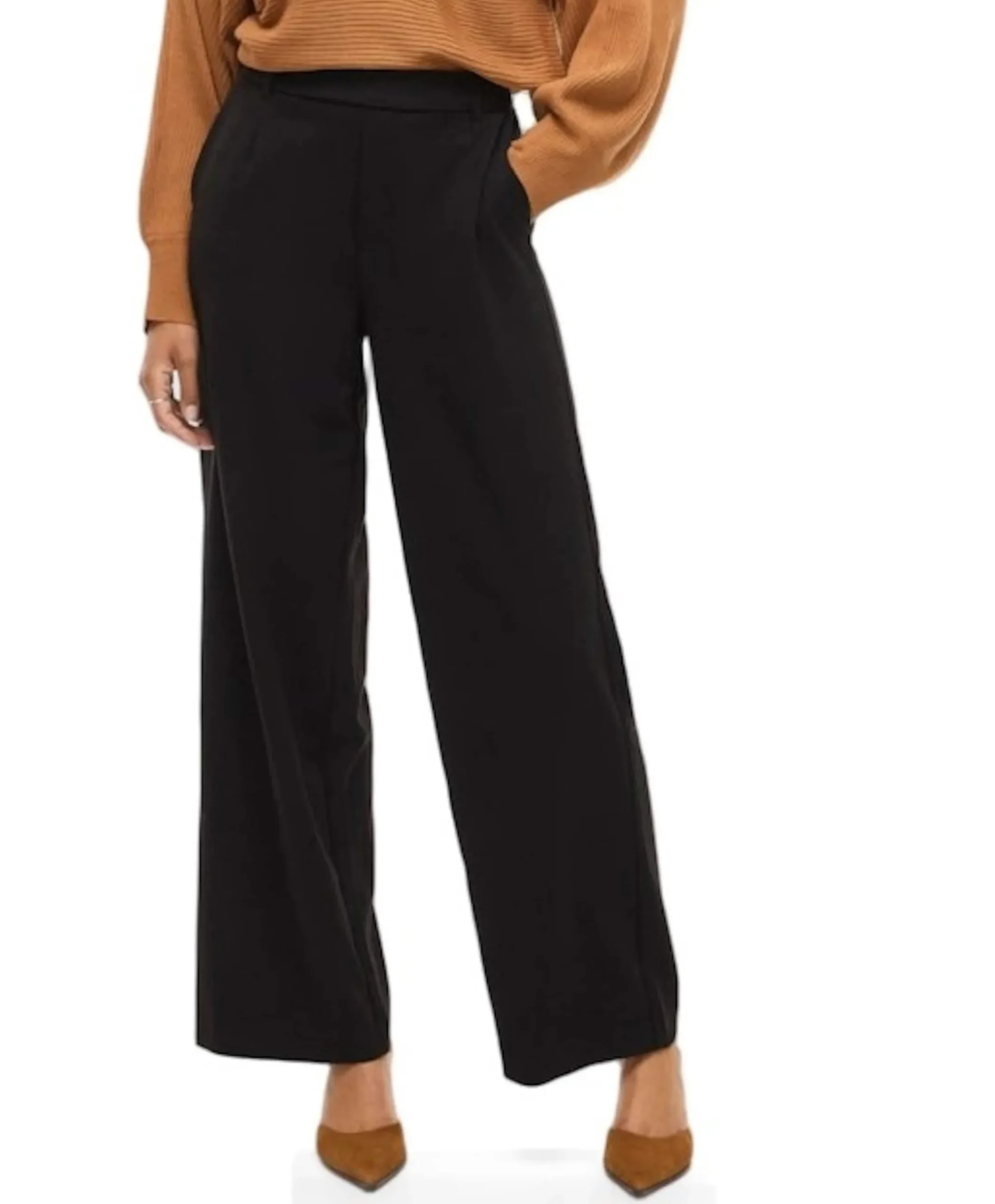 VIVARONE HW WIDE PANT - NOOS zwart