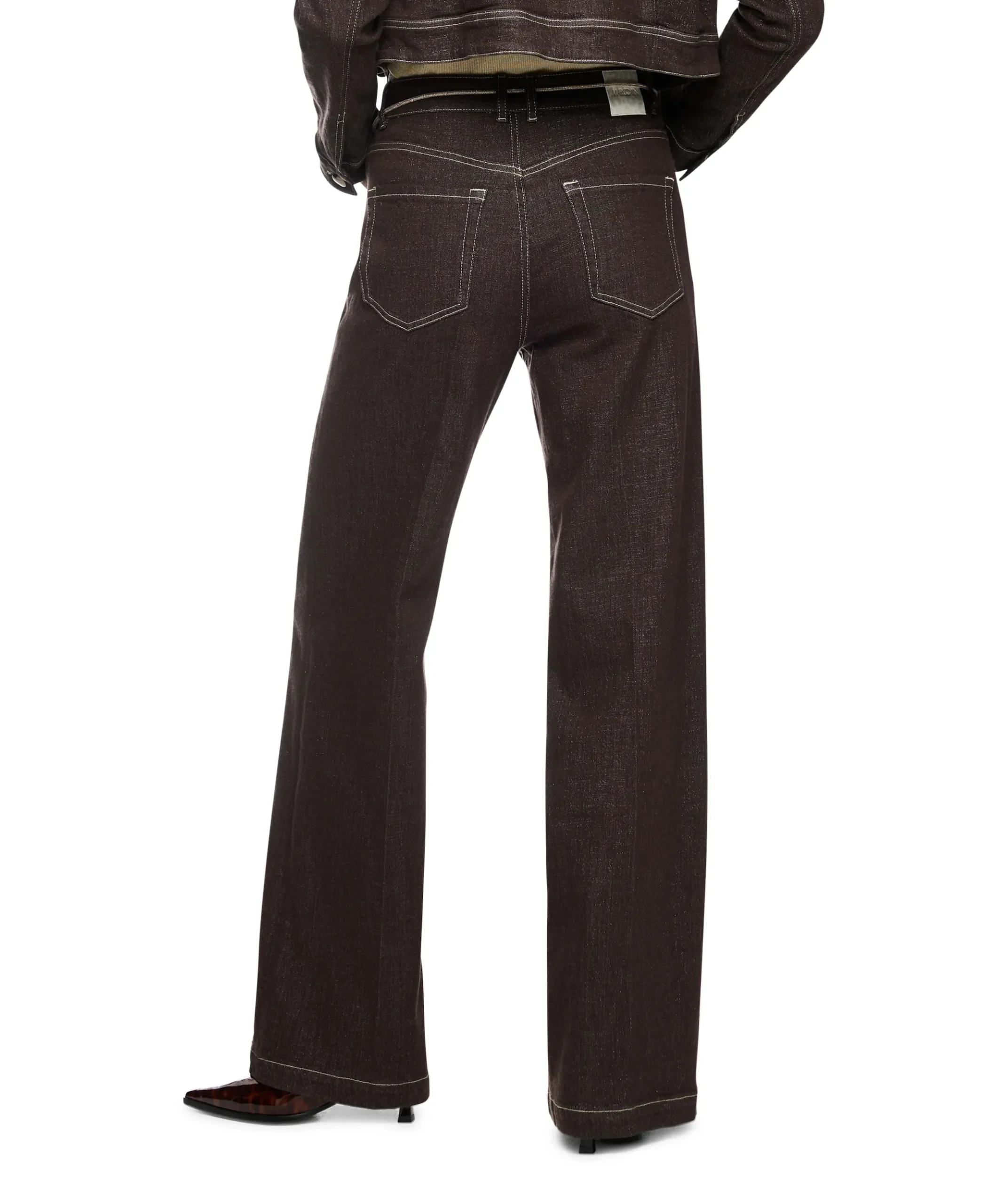 WARRI dames jeans bruin