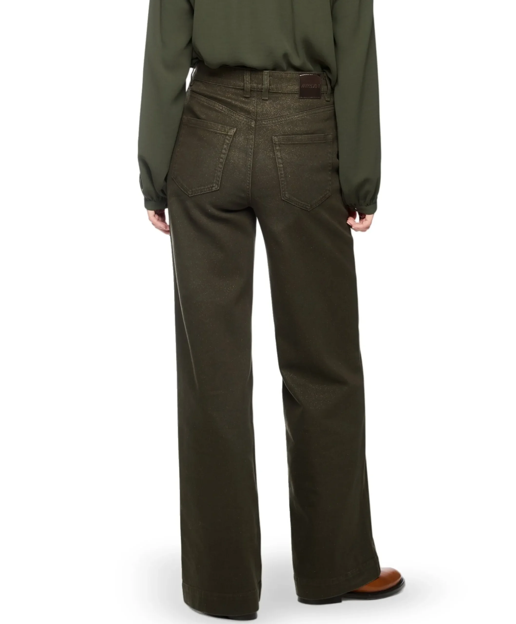 WARRI dames jeans groen