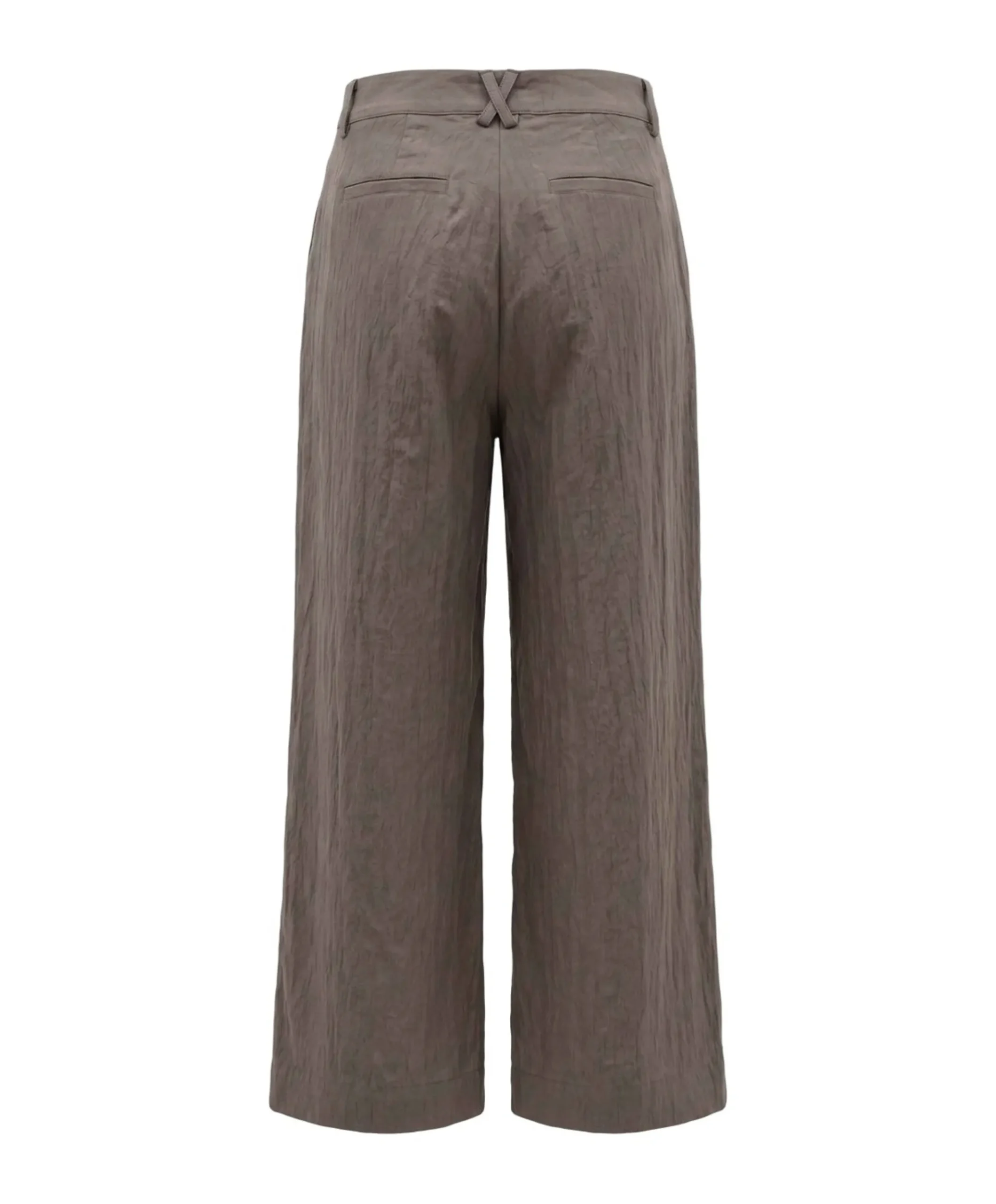 Wide dames broek bruin