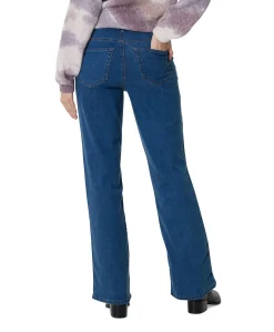 Wide leg broek blauw