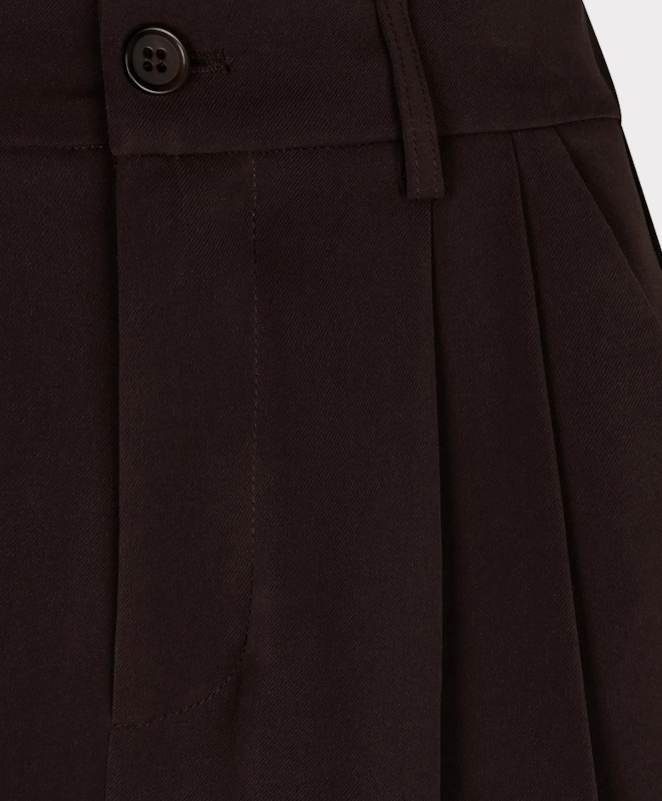 Wide leg dames broek bruin